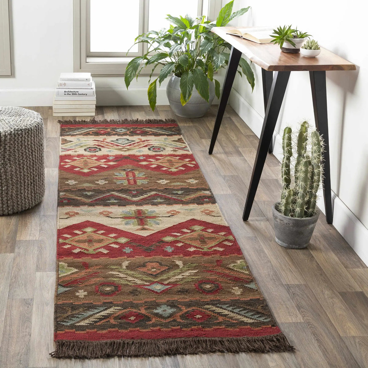 Grimsby Wool Area Rug, installed in a room 2