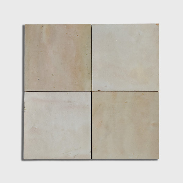 Gris Beige Glossy Zellige Tiles 4x4
