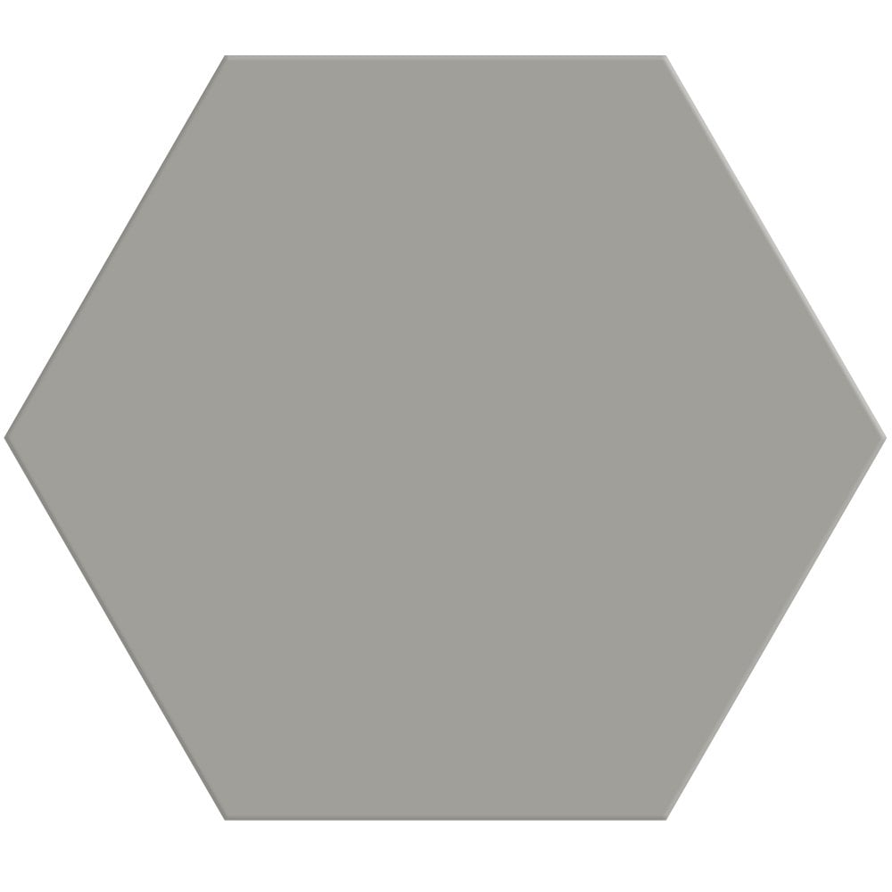 Gris Fonce Matte Hexagon Ceramic Tiles 8 1/4 Ceramic Matte 8x8 Tiles