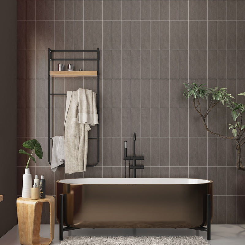 Gris Oscuro Natural Subway Slate Look Porcelain Tiles 4x12 Porcelain Natural 4x12 Tiles — 3