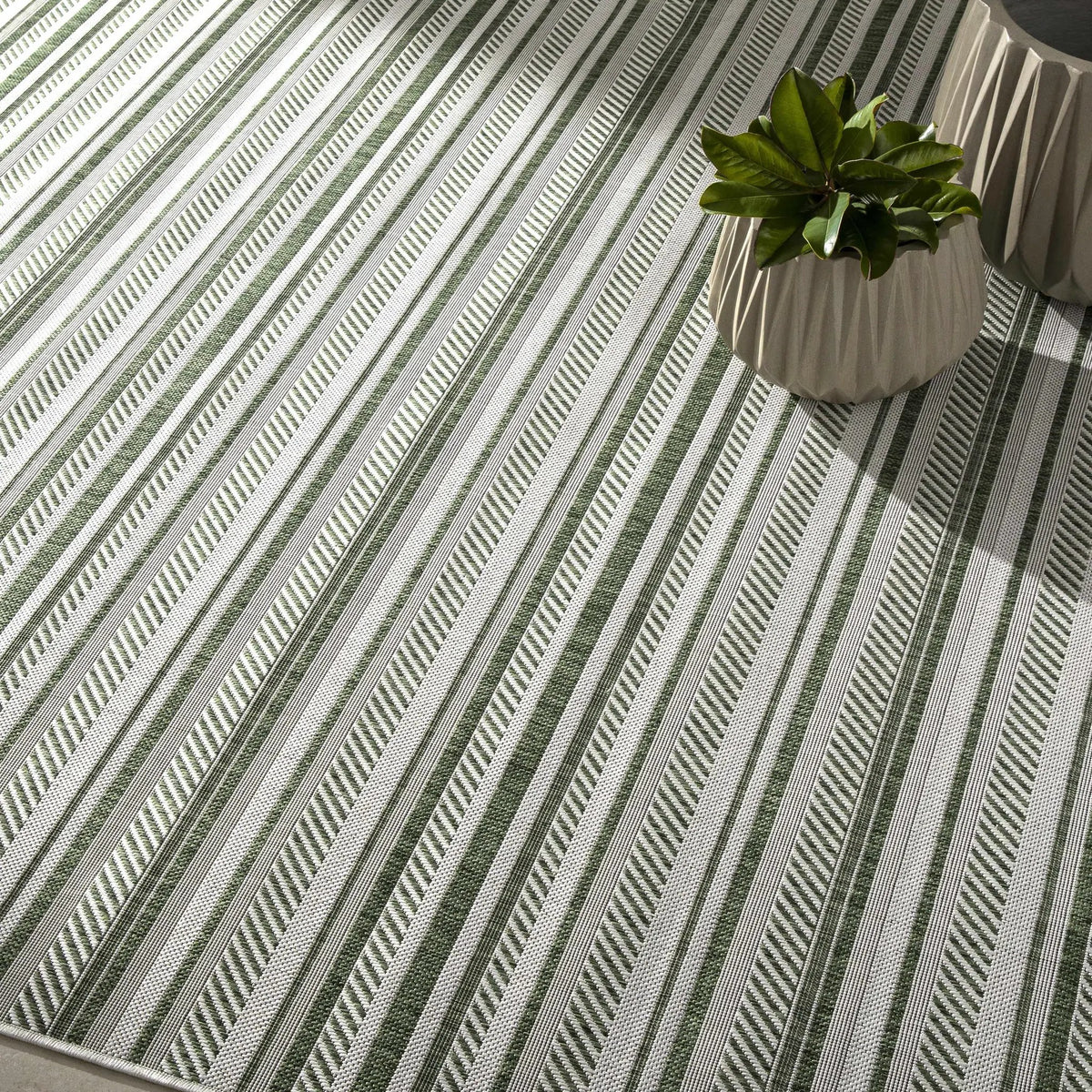 Gram Striped Nordic Outdoor Rug, photo 8 of 12