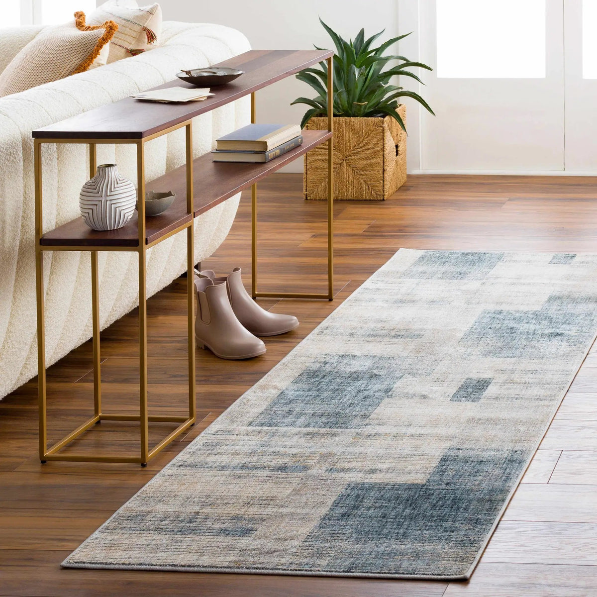Grapeview Luxe Fringe Rug - Clearance, installed in a room 2