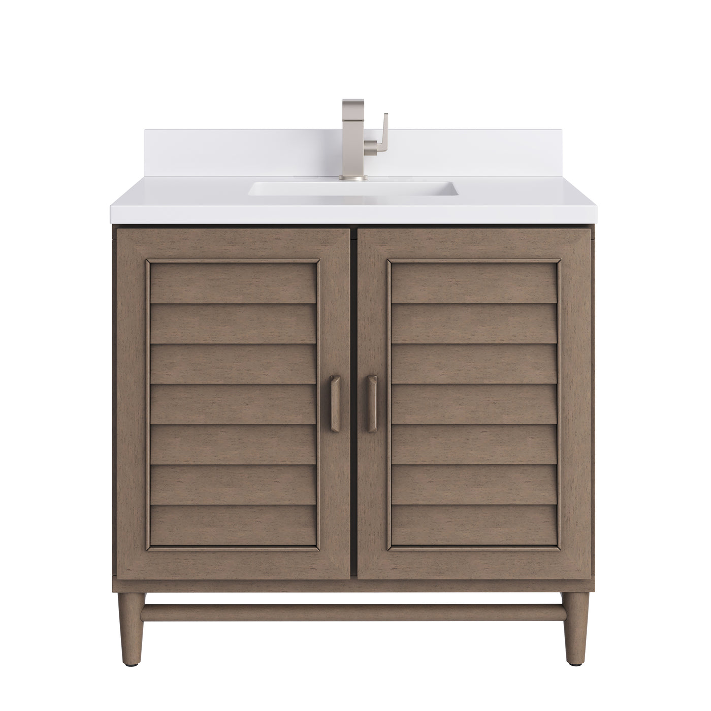 James Martin Portland 36" Single Bathroom Vanity, Whitewashed Walnut, view 39