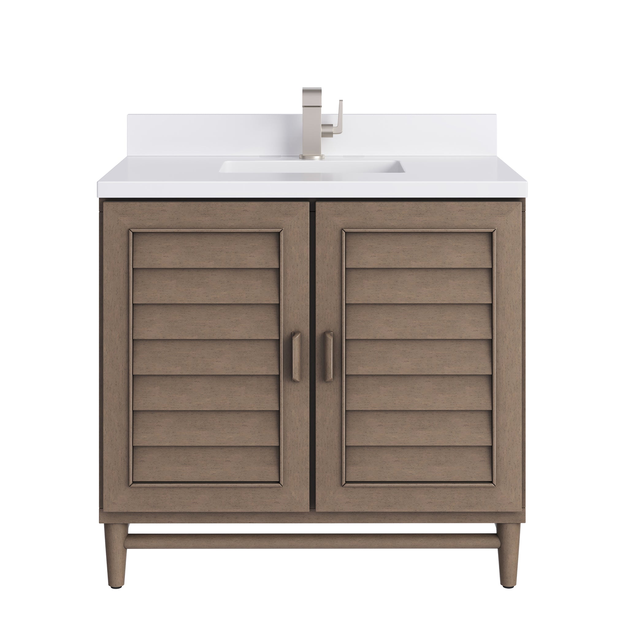 James Martin Portland 36" Single Bathroom Vanity, Whitewashed Walnut, view 39