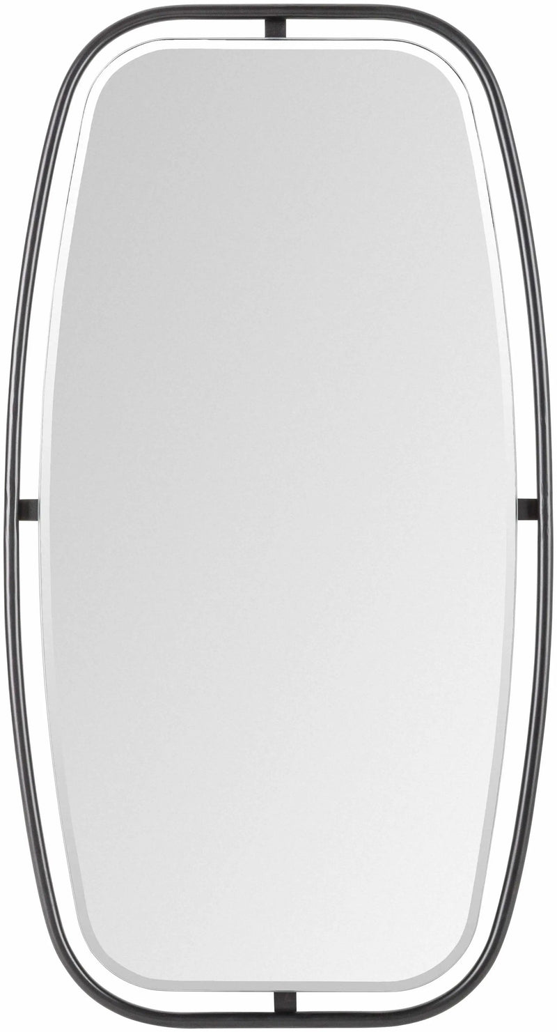 Gautampura Carved Metal Rectangular Mirror - Clearance by Boutique Rugs