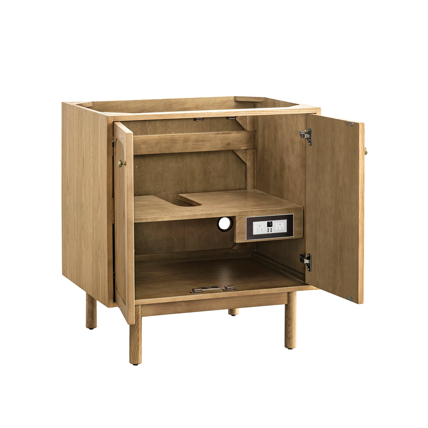 James Martin Laurent 30" Dual Mount Single Bathroom Vanity, Light Natural Oak, view 17