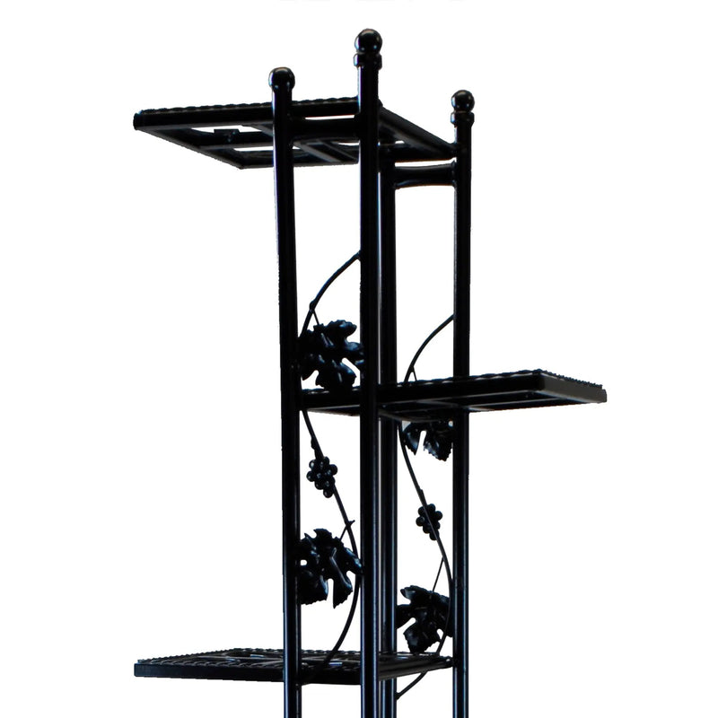 6-Tier Steel Black Plant Stand by Sharicks