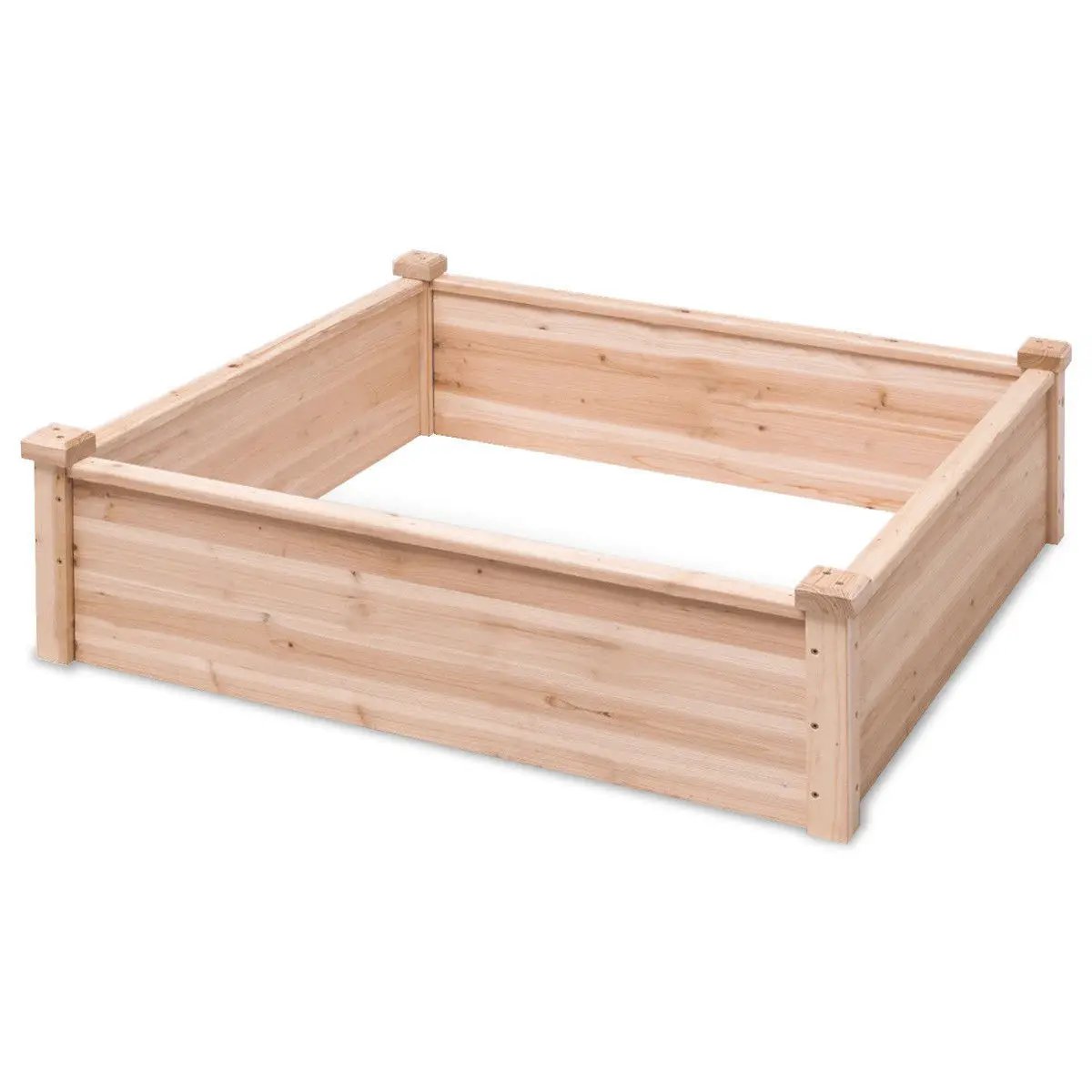 Wooden Square Garden Vegetable Flower Bed by DirectDeals