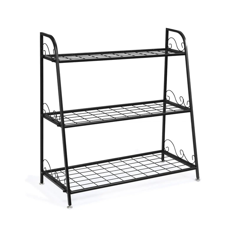 3-Tier Metal Plant Stand Shelf Display Rack for Plants Shoes Flower Pot by DirectDeals