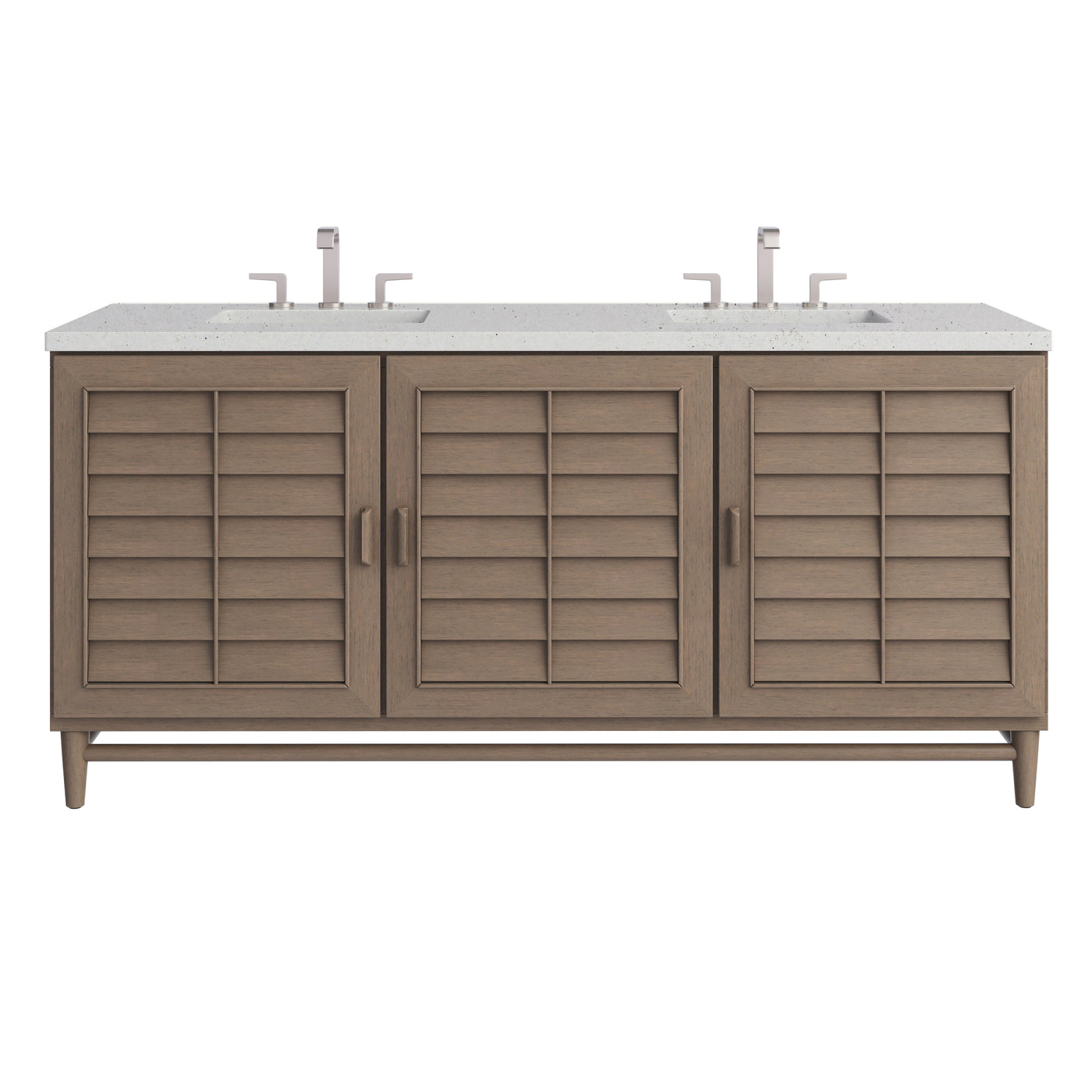 James Martin Portland 72" Double Bathroom Vanity, Whitewashed Walnut, view 31