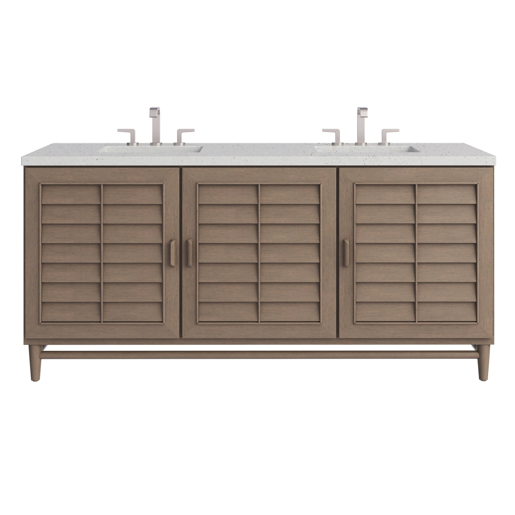 James Martin Portland 72" Double Bathroom Vanity, Whitewashed Walnut, view 31