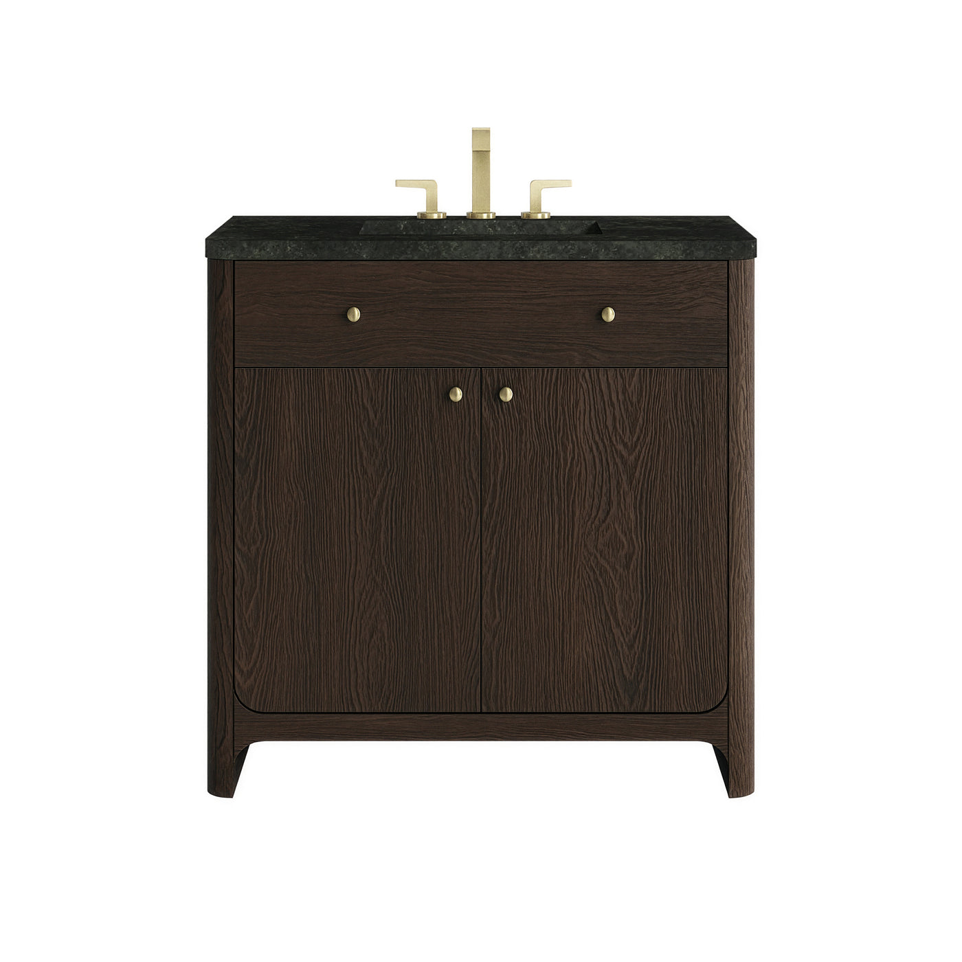 James Martin Gracyn 36" Single Bathroom Vanity, Sable with Phantome countertop