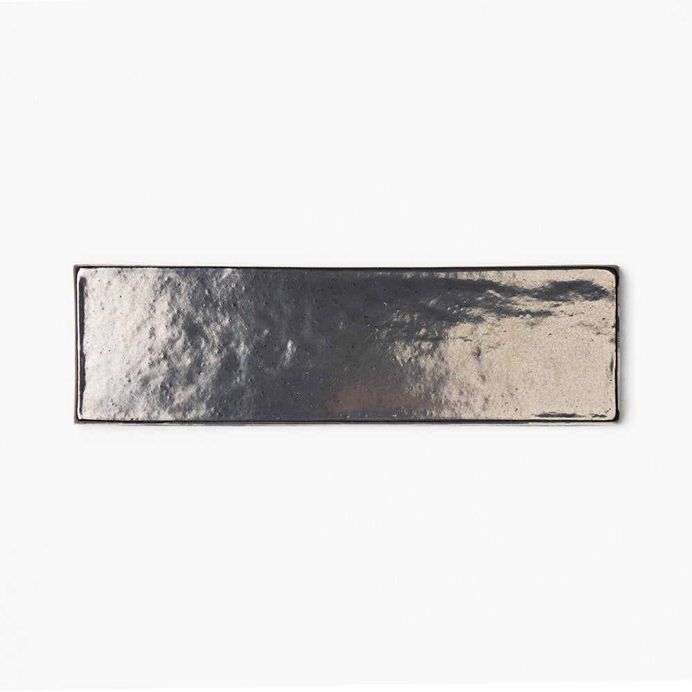 Gun Metal Glossy 2 1/4x7 7/8x3/8 Thin Brick Glossy 4x8 Tiles