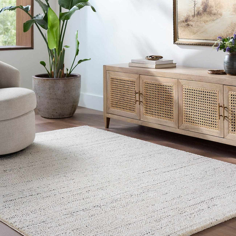 Sezja Beige Luxe Area Rug by Boutique Rugs