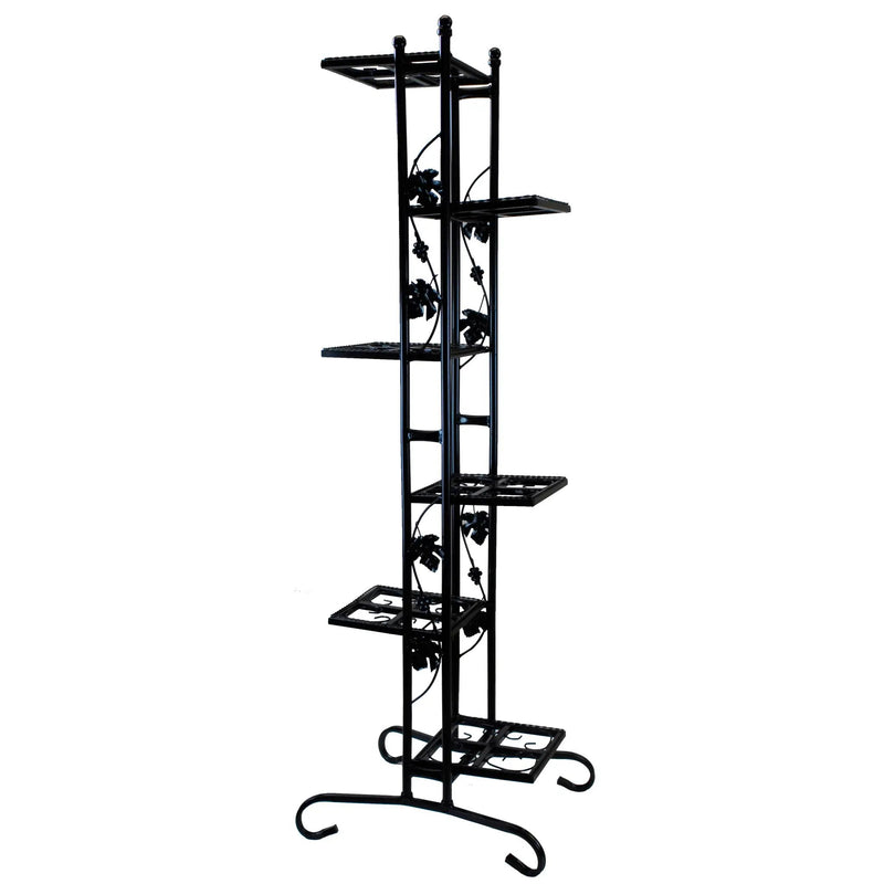 6-Tier Steel Black Plant Stand by Sharicks