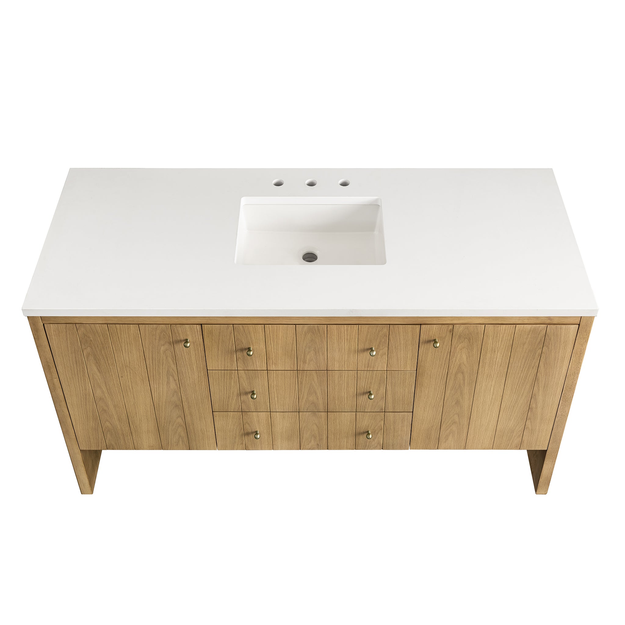 James Martin Hudson 60" Single Bathroom Vanity, Light Natural Oak, view 23