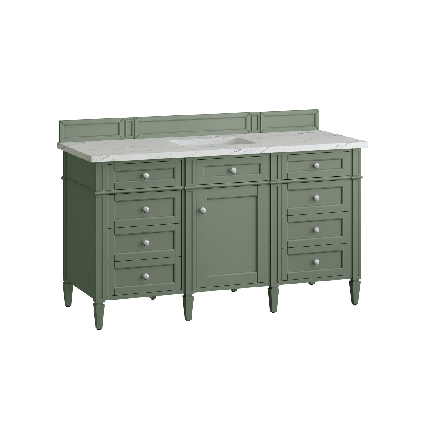 James Martin Brittany 60" Single Bathroom Vanity, Smokey Celadon, view 29