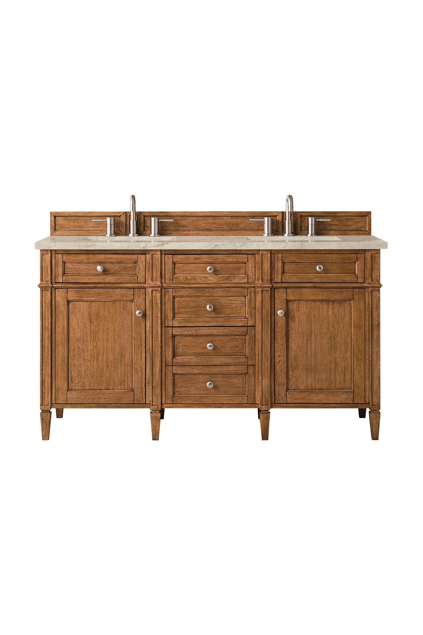James Martin Brittany 60" Double Bathroom Vanity, Saddle Brown, view 38