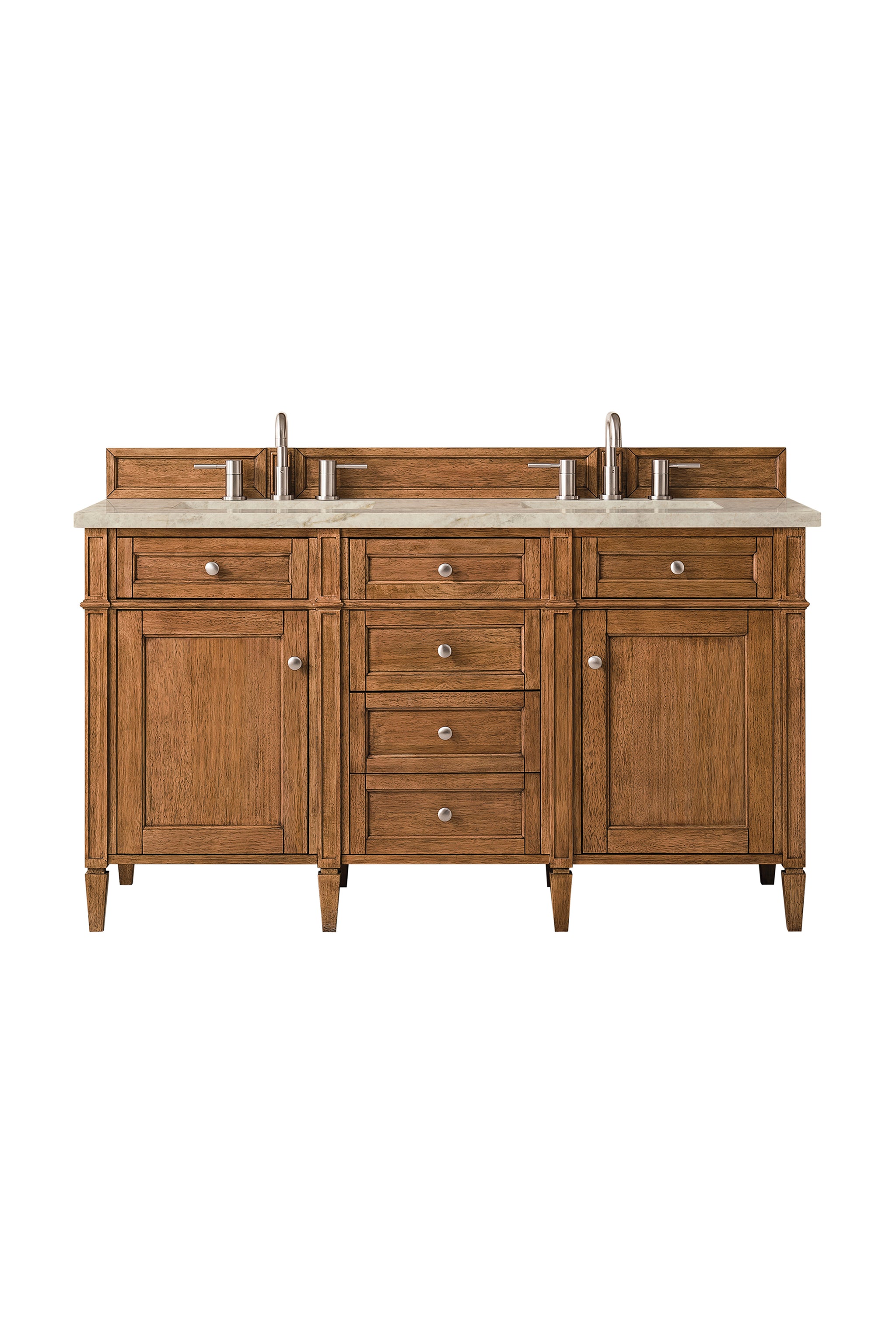James Martin Brittany 60" Double Bathroom Vanity, Saddle Brown, view 38