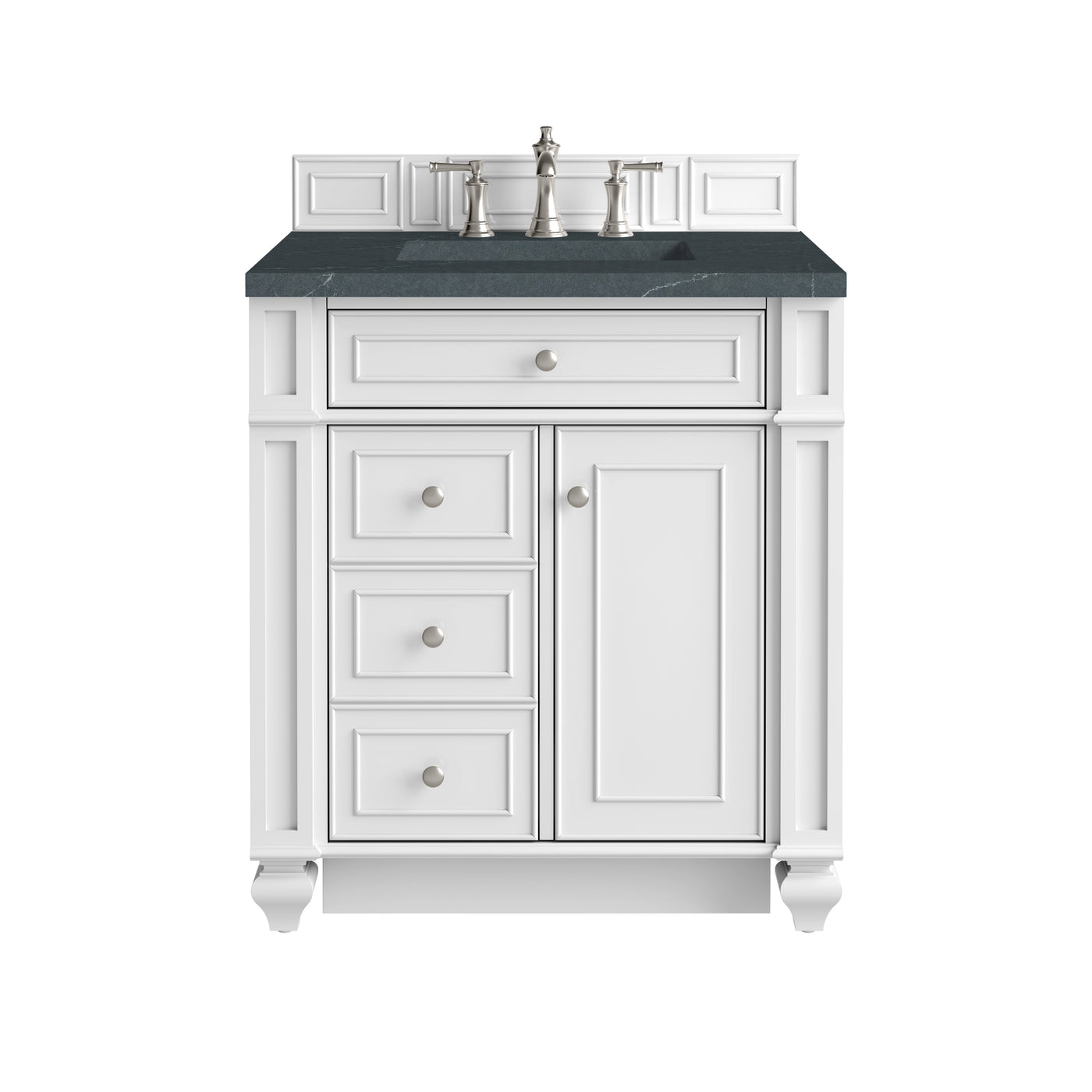 James Martin Bristol 30" Single Bathroom Vanity, Bright White, view 28