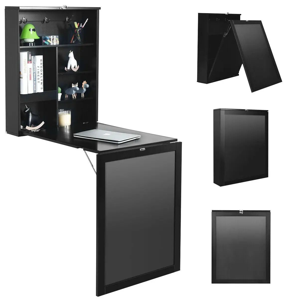Convertible Wall Mounted Table with A Chalkboard by DirectDeals