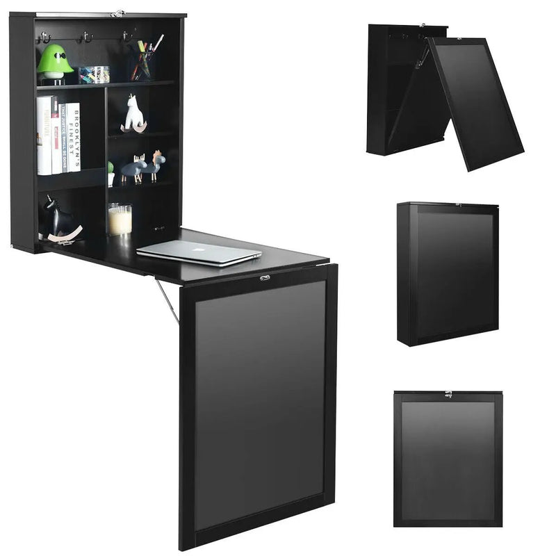 Convertible Wall Mounted Table with A Chalkboard by DirectDeals