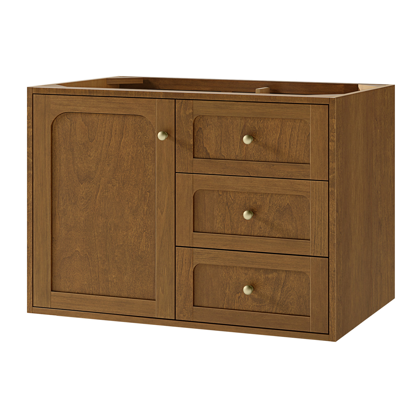 James Martin Laurent 36" Dual Mount Single Bathroom Vanity, Honey Oak, view 15