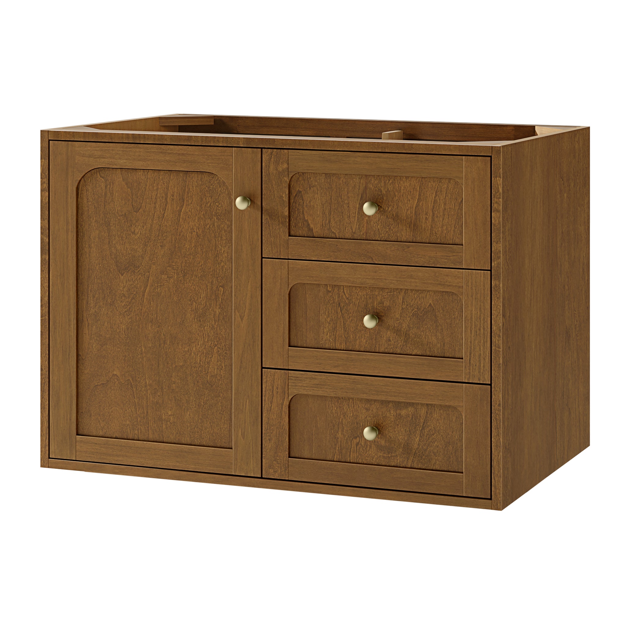 James Martin Laurent 36" Dual Mount Single Bathroom Vanity, Honey Oak, view 15