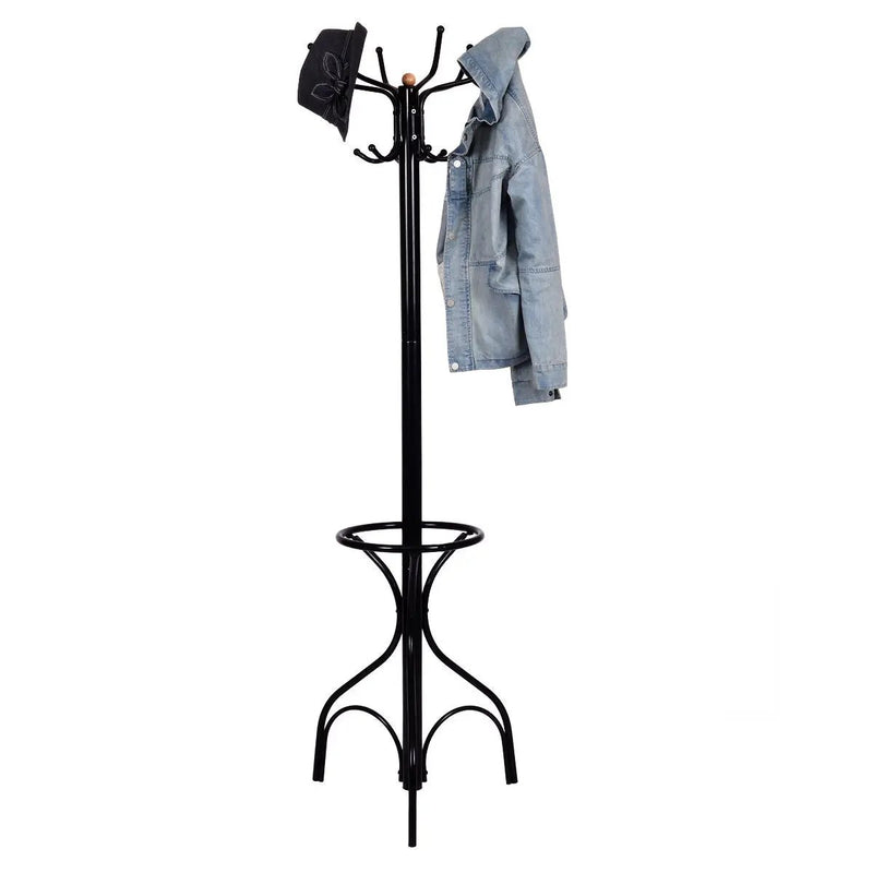 Vintage Metal Coat Hat Tree Stand Clothes Hanger by DirectDeals