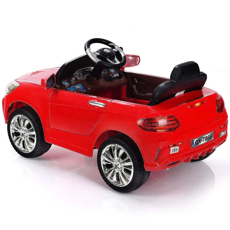 6V Kids Remote Control Battery Powered LED Lights Riding Car-Red by DirectDeals
