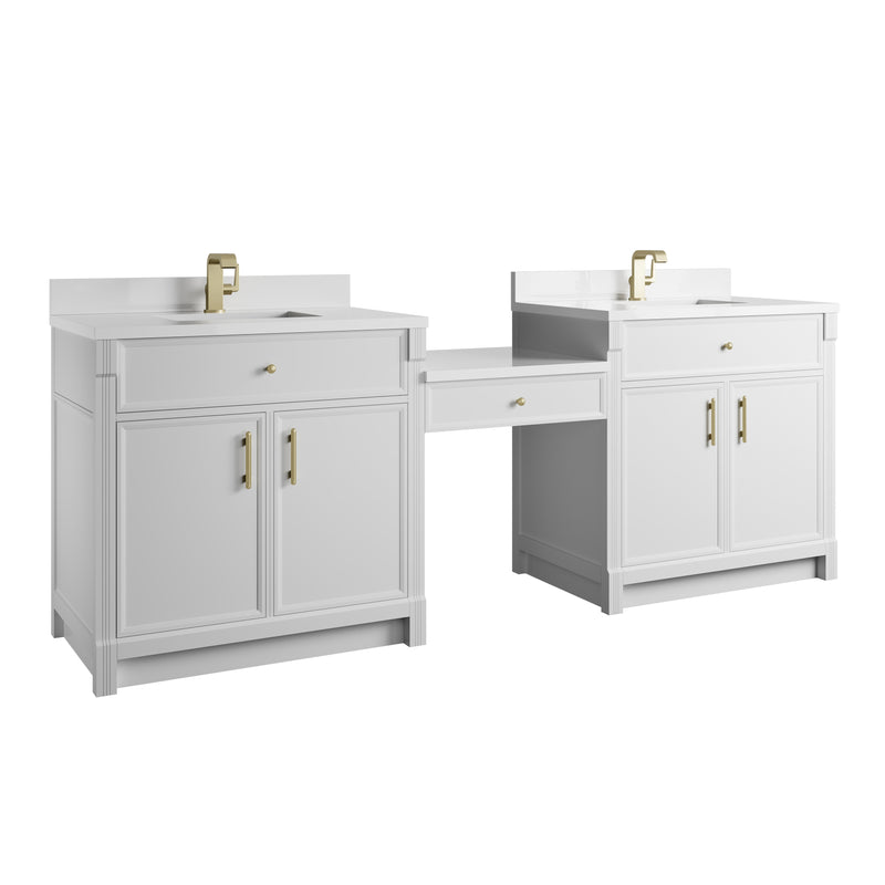 James Martin Bellshire 96" Single Bathroom Vanity, Bright White, view 7