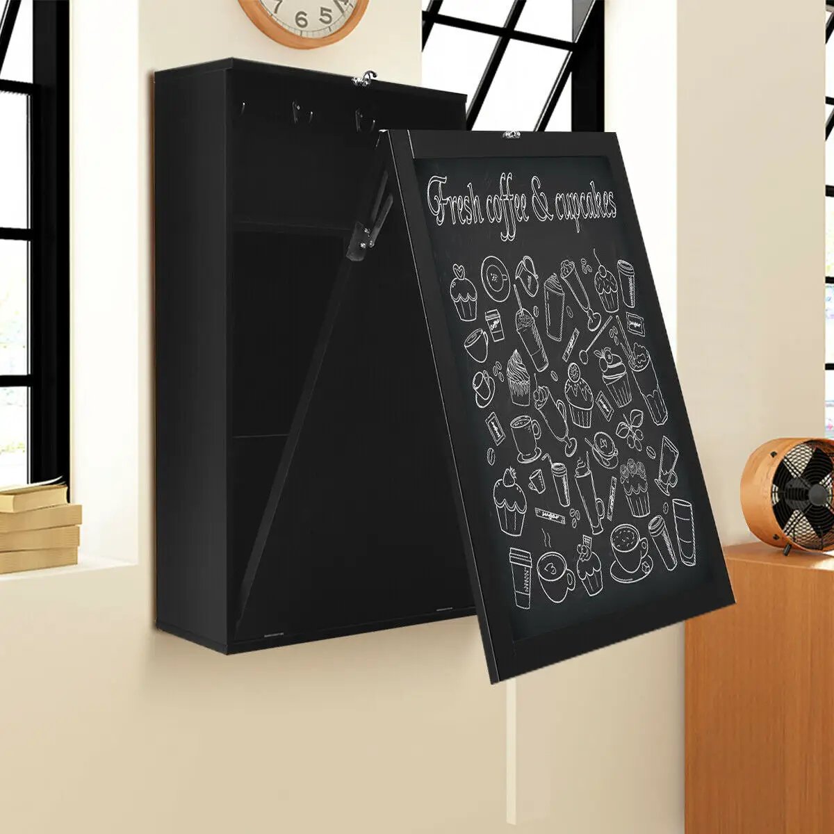 Convertible Wall Mounted Table with A Chalkboard, photo 8 of 32