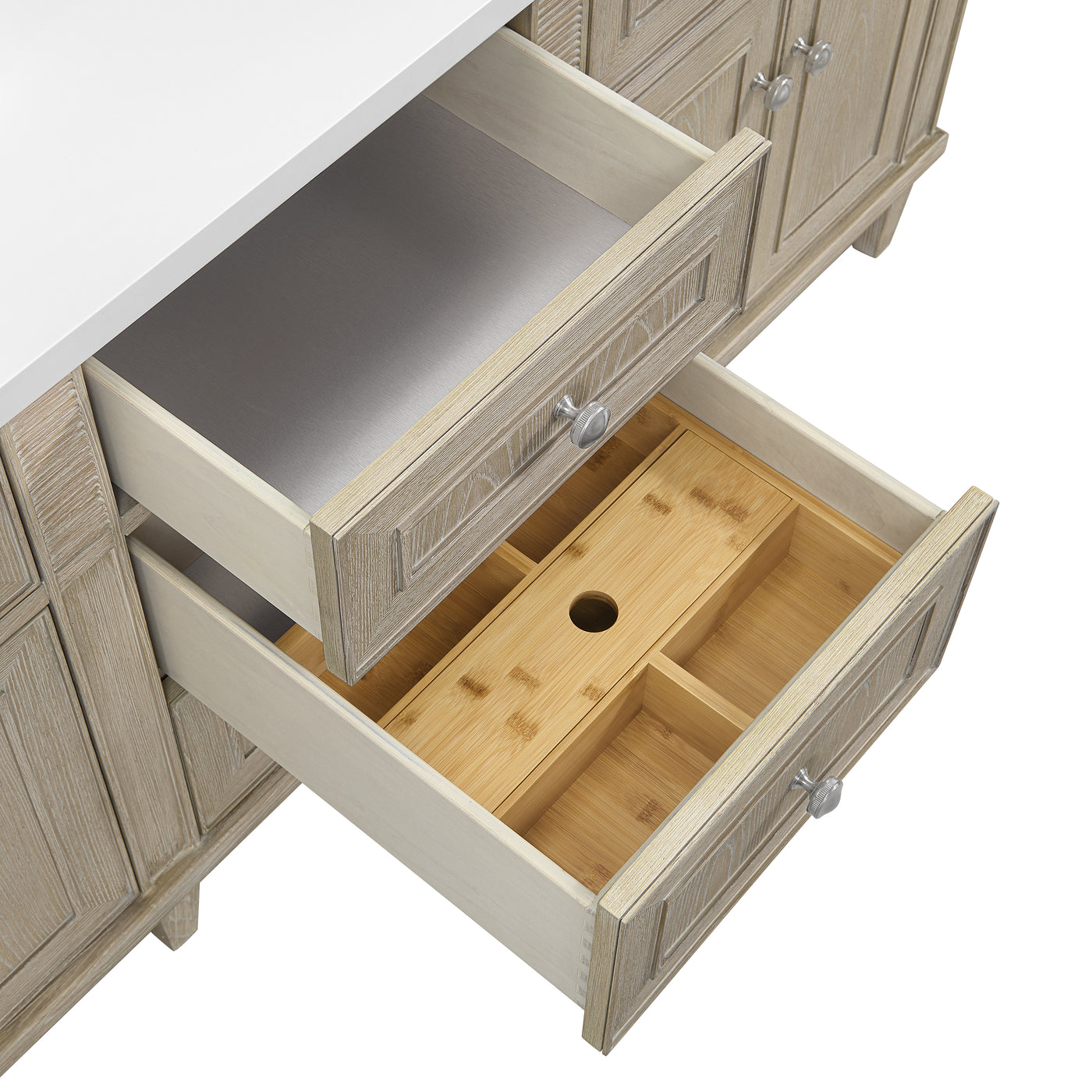 James Martin Lorelai 72" Double Bathroom Vanity, Whitewashed Oak, view 21