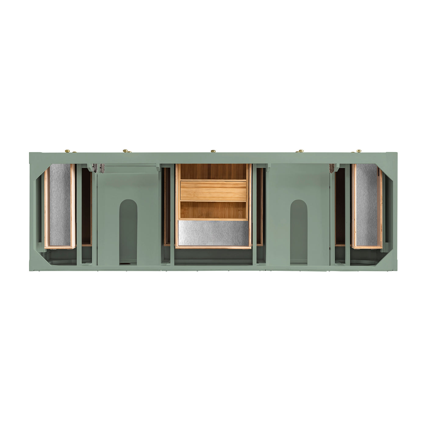 James Martin Breckenridge 72" Double Bathroom Vanity, Smokey Celadon, view 11