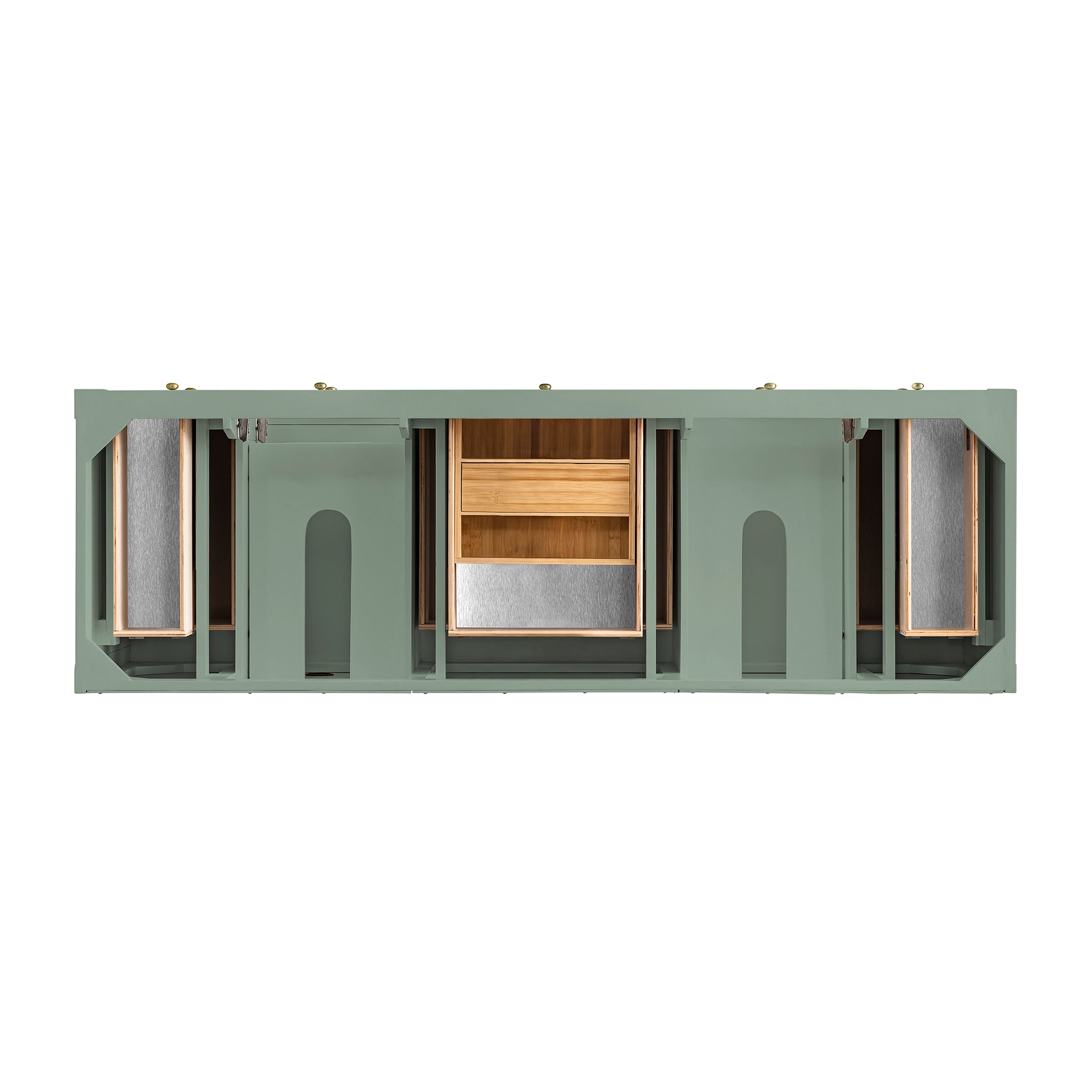 James Martin Breckenridge 72" Double Bathroom Vanity, Smokey Celadon, view 11