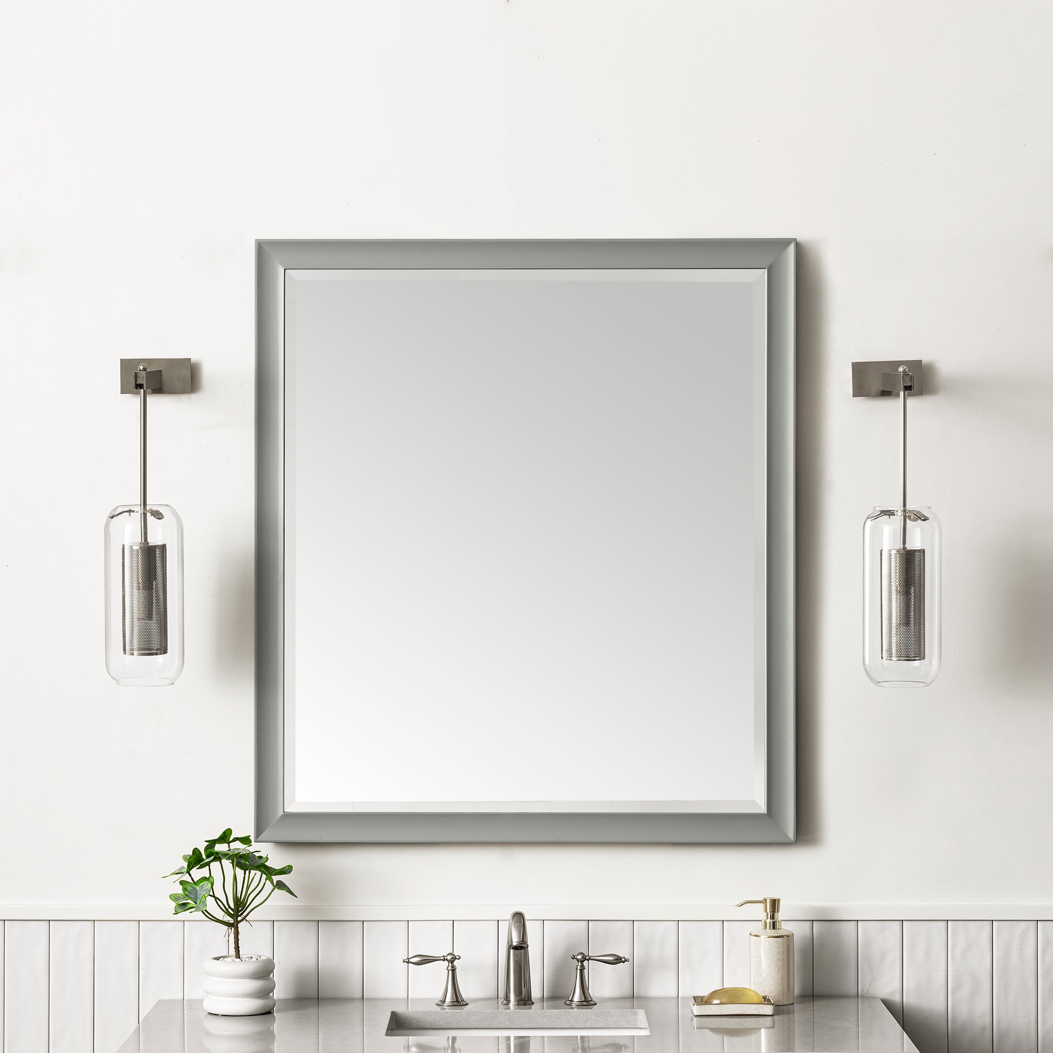 James Martin Glenbrooke 36" Mirror, Urban Gray, view 3