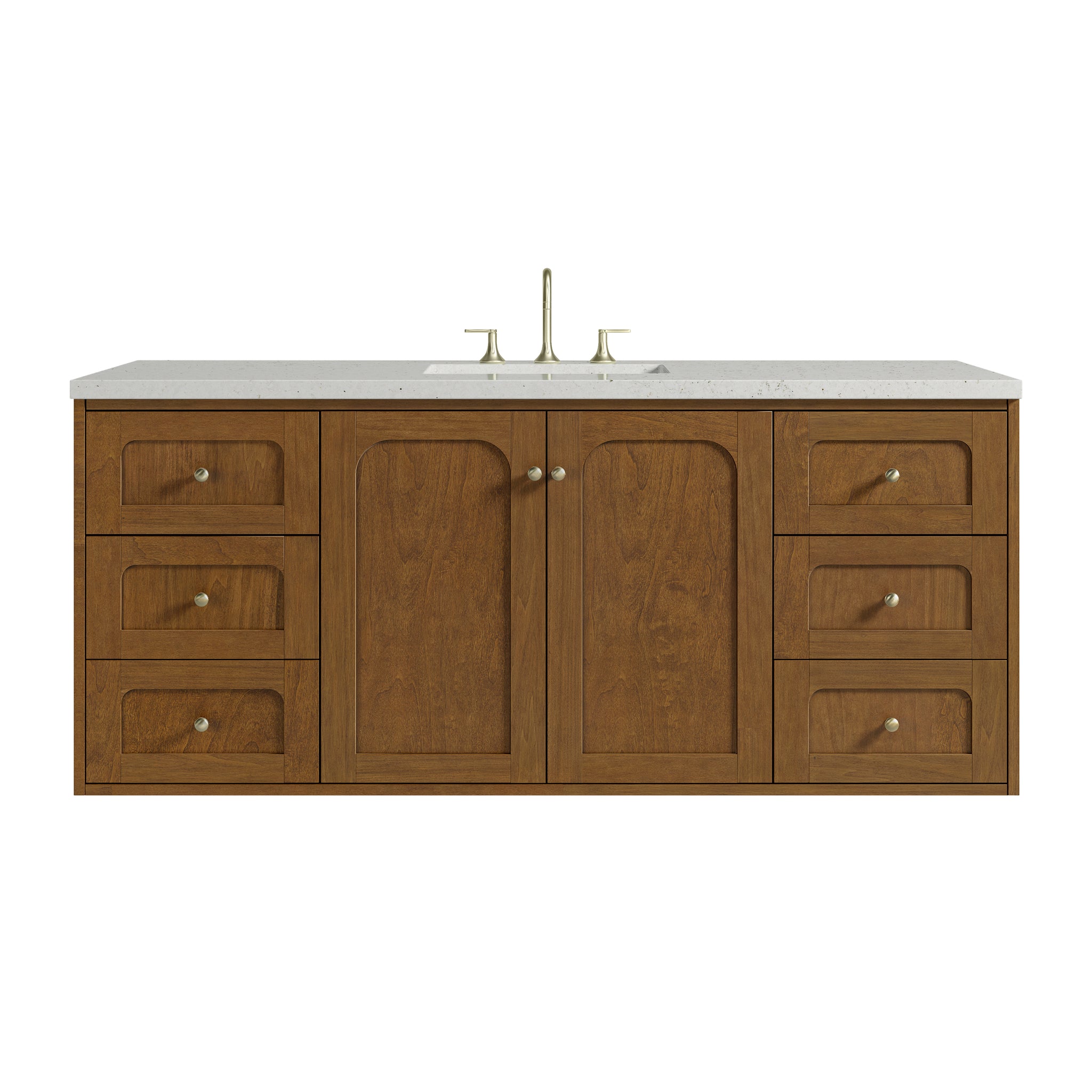 James Martin Laurent 60" Dual Mount Single Bathroom Vanity, Honey Oak, view 33