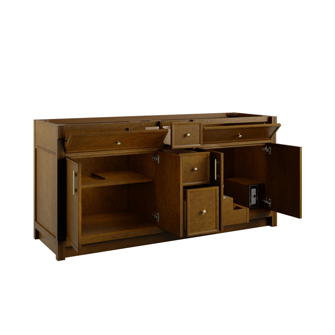 James Martin Bellshire 72" Double Bathroom Vanity, Honey Oak, view 20