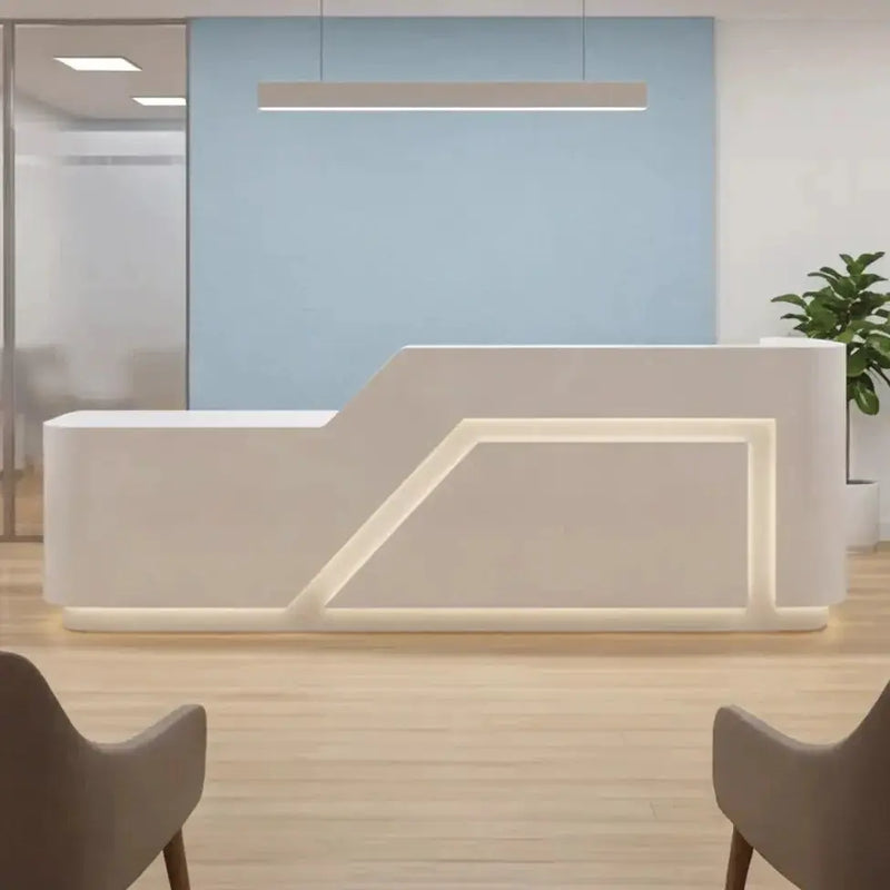 Solenne · Front Reception Desk by Arc Grove