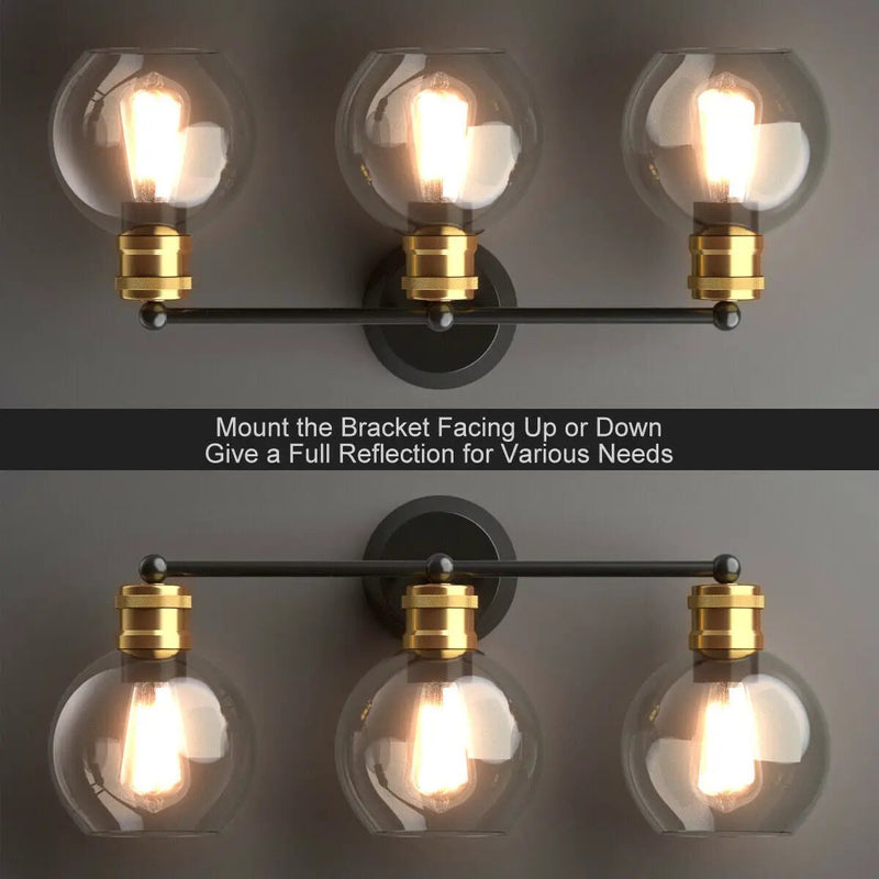 Modern 3-light Bubbled Glass Vanity Light by DirectDeals