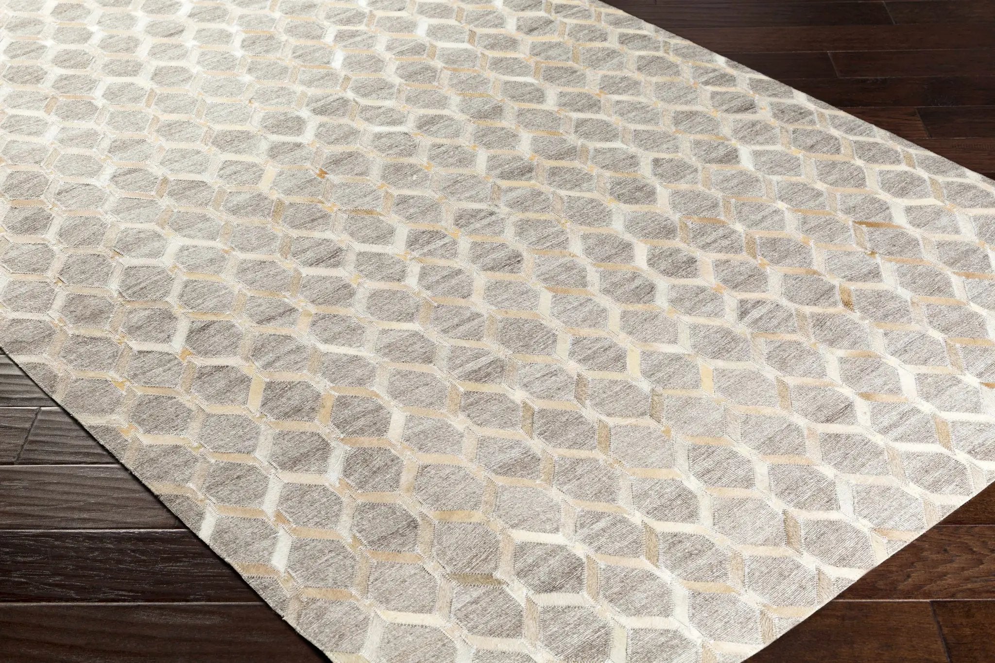 Haddix Premium Leather Rug - Clearance by Boutique Rugs