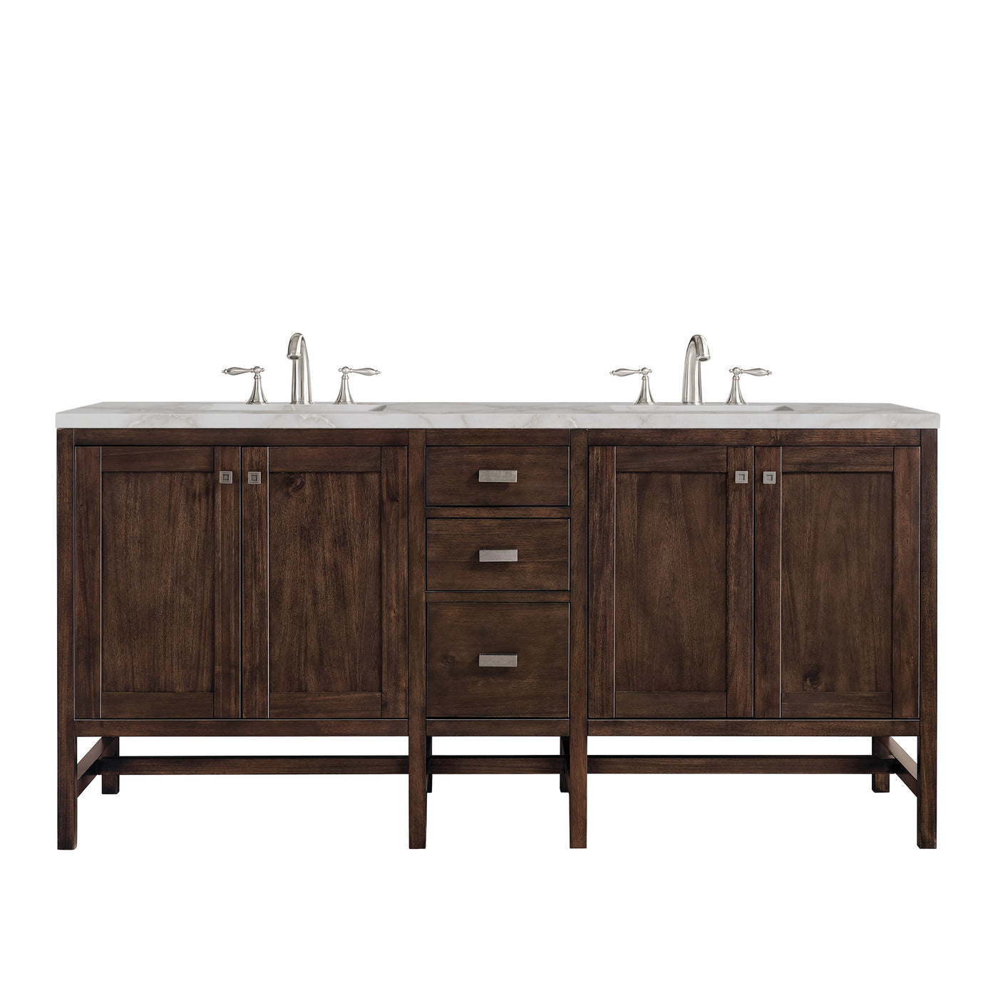 James Martin Addison 72" Double Bathroom Vanity, Mid-Century Acacia, view 37