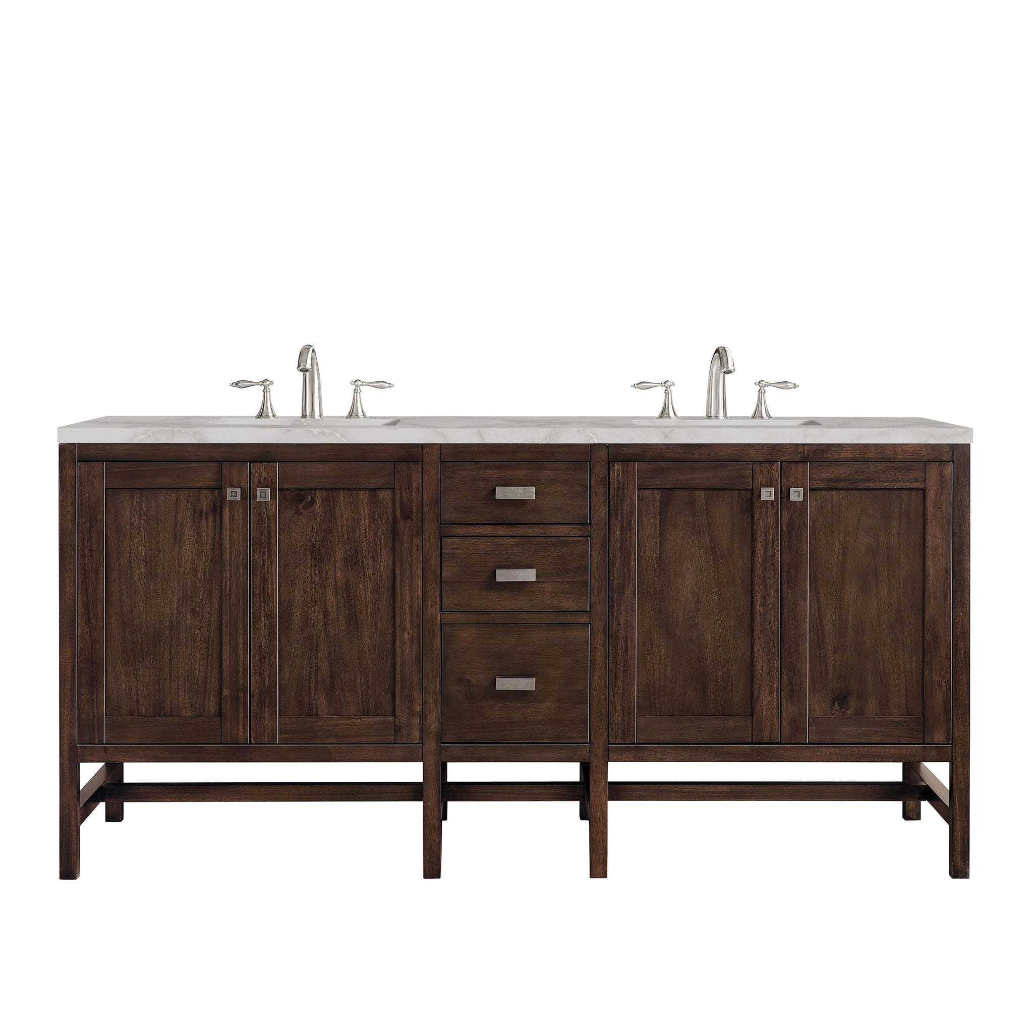 James Martin Addison 72" Double Bathroom Vanity, Mid-Century Acacia, view 37