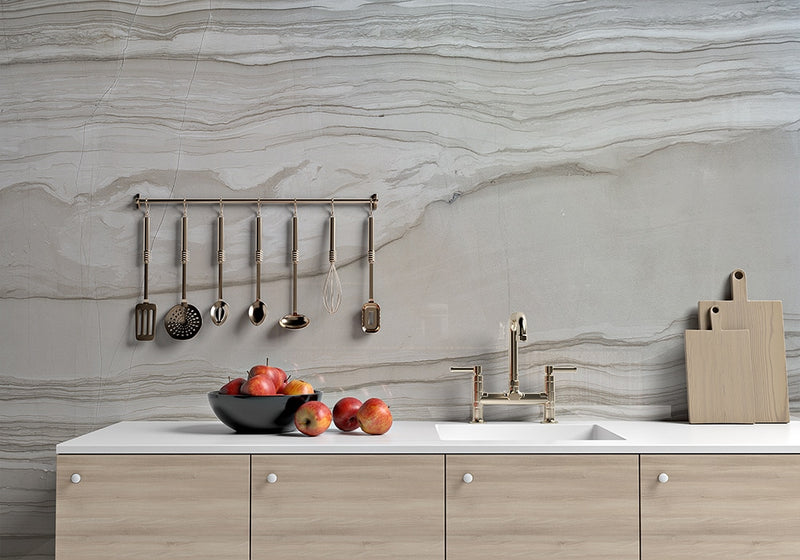 Haisa Dark Polished Marble Slab Random room scene 2