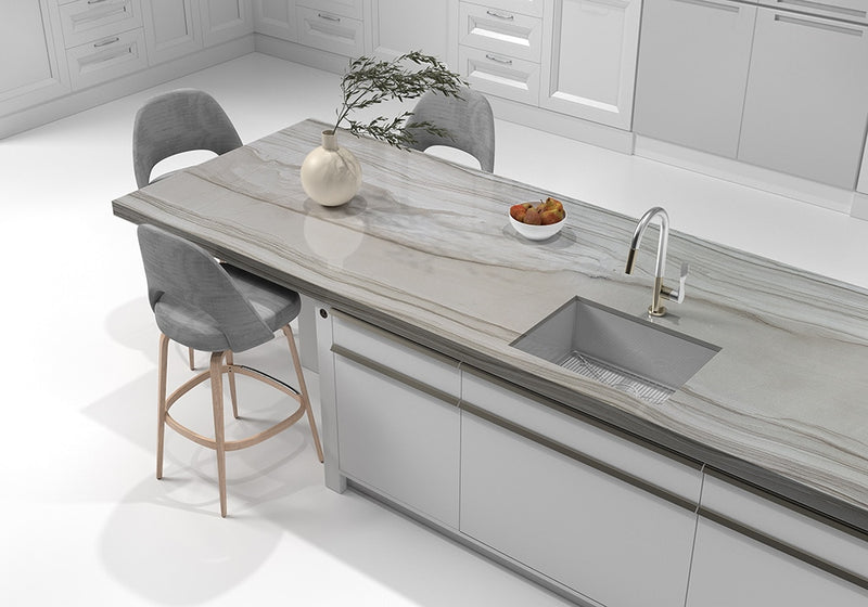 Haisa Dark Polished Marble Slab Random room scene 4