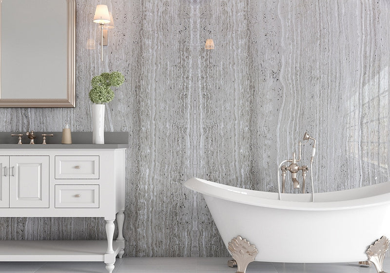 Haisa Light Polished Marble Slab Random 3/4 room scene
