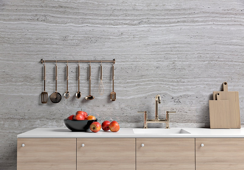 Haisa Light Polished Marble Slab Random 3/4 room scene 2