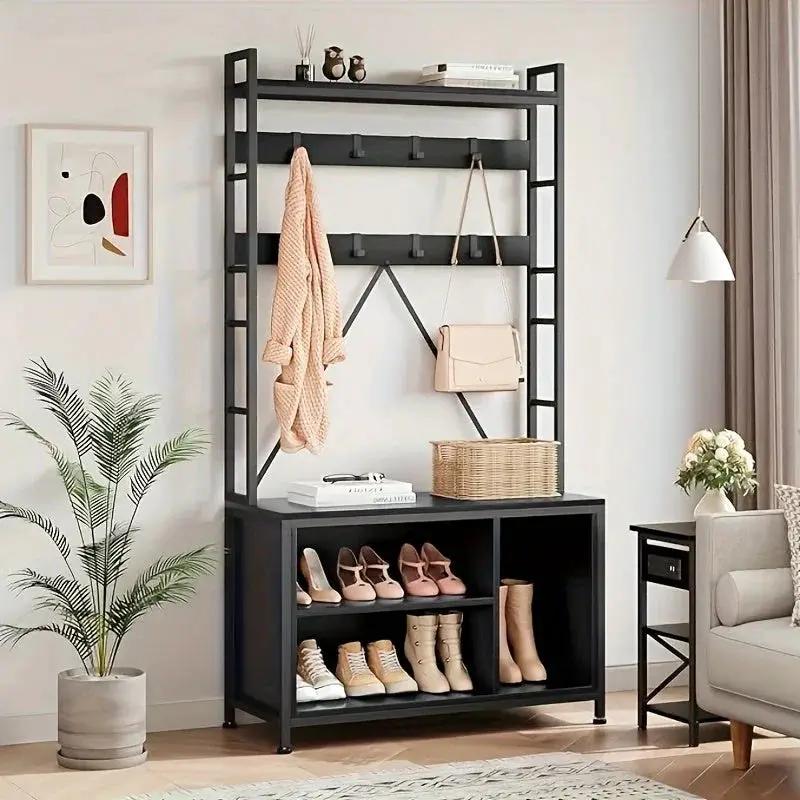 Hall Tree - Storage Wood Bench by House Of Avana