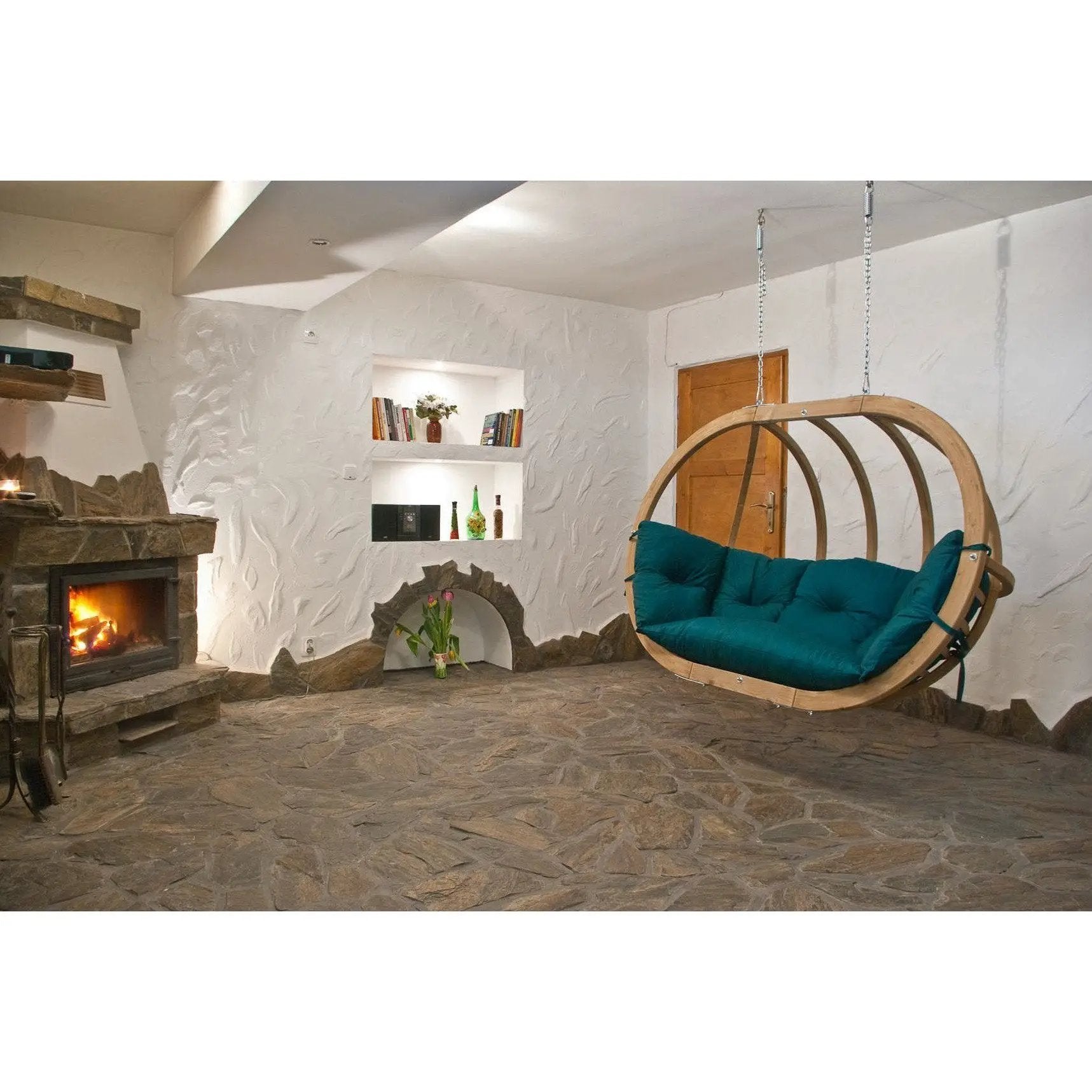 Amazonas Globo Royal Green Double Seater Hanging Chair by Outdoor-USA®