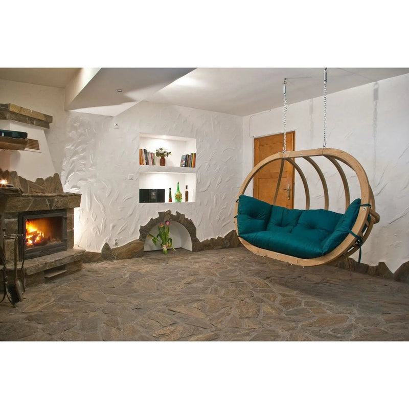 Amazonas Globo Royal Green Double Seater Hanging Chair by Outdoor-USA®